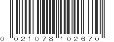 UPC 021078102670