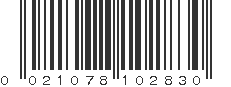 UPC 021078102830