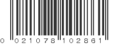 UPC 021078102861