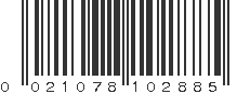 UPC 021078102885