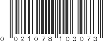 UPC 021078103073