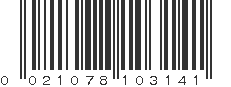 UPC 021078103141