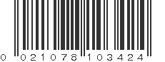 UPC 021078103424