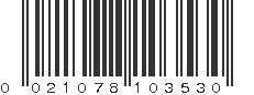 UPC 021078103530