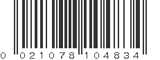 UPC 021078104834