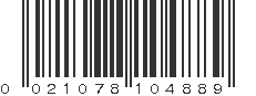 UPC 021078104889