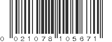 UPC 021078105671