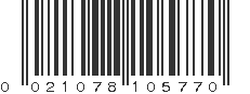 UPC 021078105770