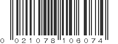 UPC 021078106074