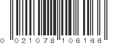 UPC 021078106166