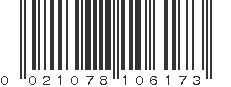 UPC 021078106173