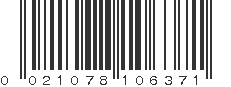 UPC 021078106371