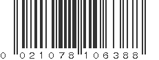 UPC 021078106388