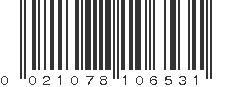 UPC 021078106531