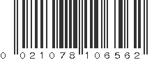 UPC 021078106562