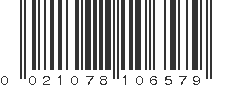 UPC 021078106579