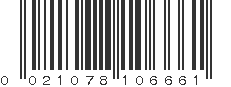 UPC 021078106661