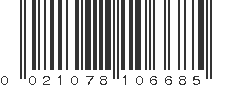 UPC 021078106685