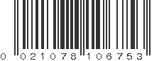 UPC 021078106753