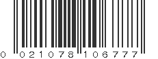 UPC 021078106777