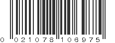 UPC 021078106975