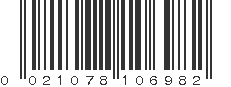 UPC 021078106982