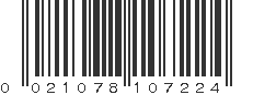 UPC 021078107224