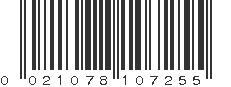 UPC 021078107255