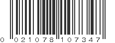 UPC 021078107347