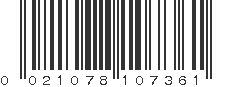 UPC 021078107361