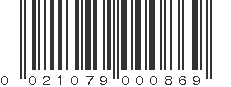 UPC 021079000869