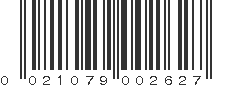 UPC 021079002627