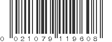 UPC 021079119608