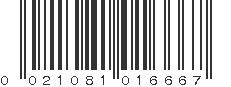 UPC 021081016667