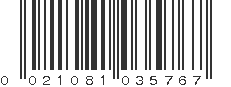 UPC 021081035767