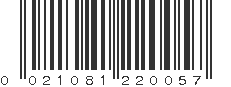 UPC 021081220057