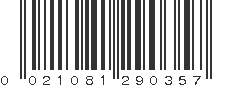 UPC 021081290357