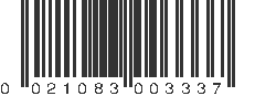 UPC 021083003337