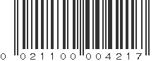 UPC 021100004217