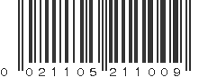 UPC 021105211009