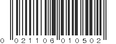 UPC 021106010502