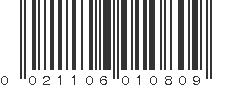 UPC 021106010809