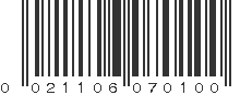 UPC 021106070100