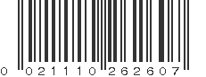 UPC 021110262607