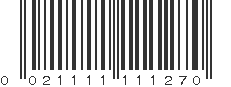 UPC 021111111270