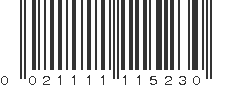 UPC 021111115230