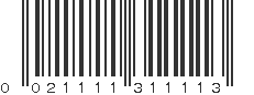 UPC 021111311113