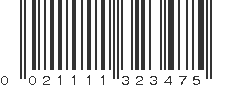 UPC 021111323475