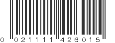 UPC 021111426015