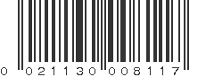 UPC 021130008117